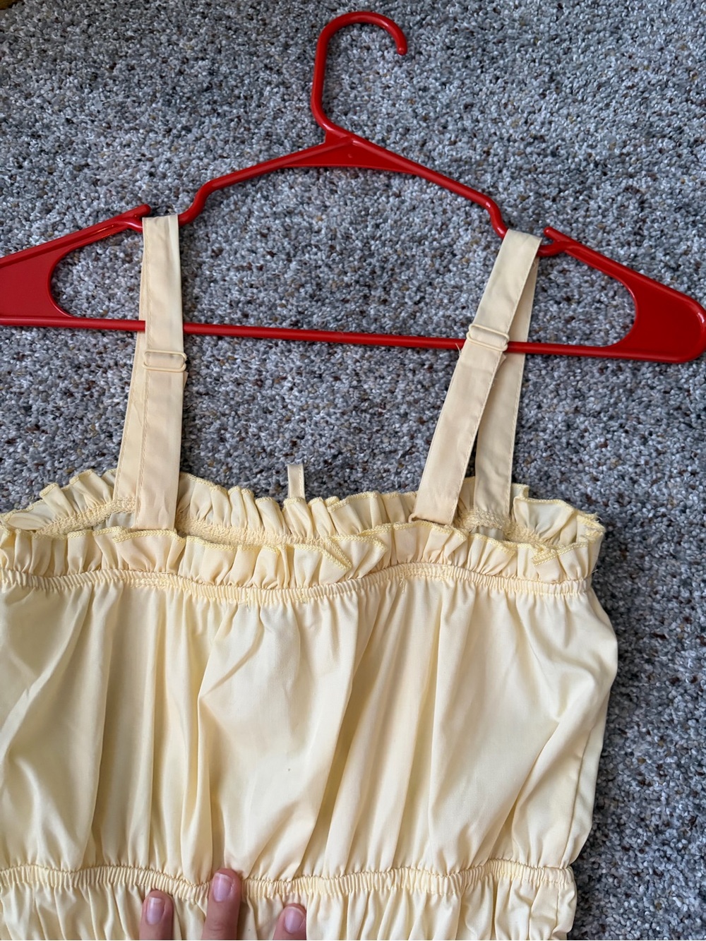 Yellow Ruffle Mini Dress - Picture 6 of 6